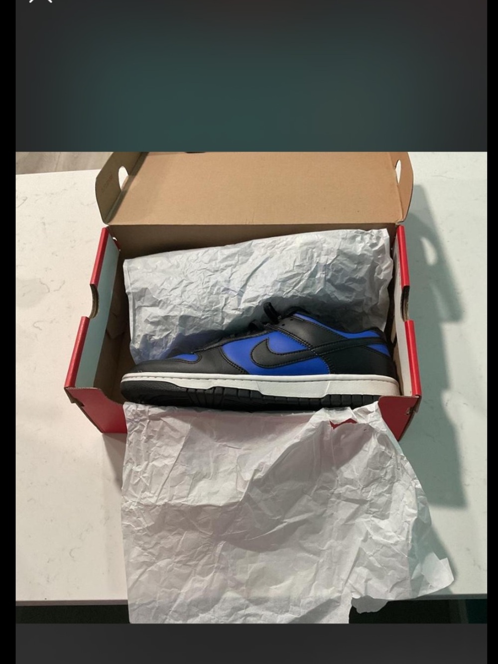 Nike Red and White Shoe Box